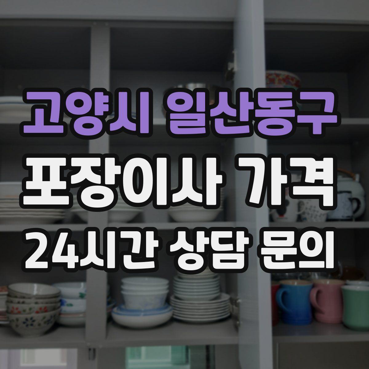 고양시 일산동구 포장이사 가격