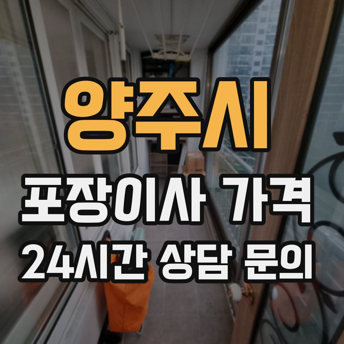 양주시 포장이사 가격