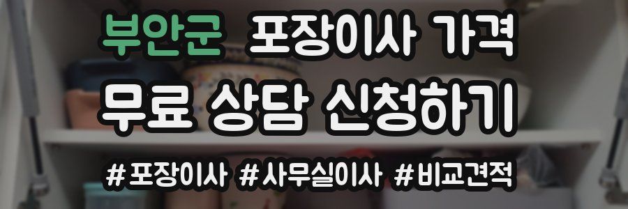 부안군 포장이사 가격