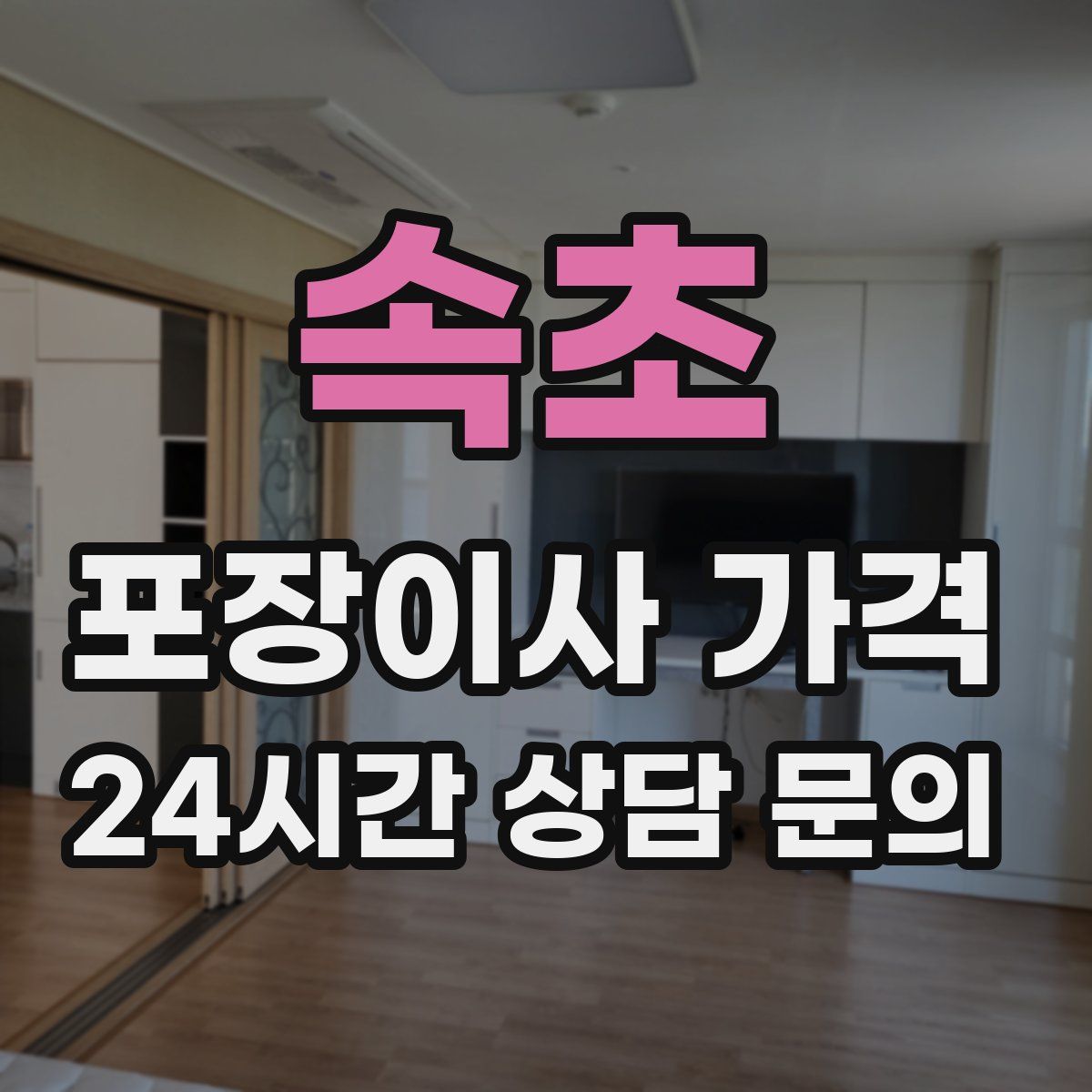 속초 포장이사 가격