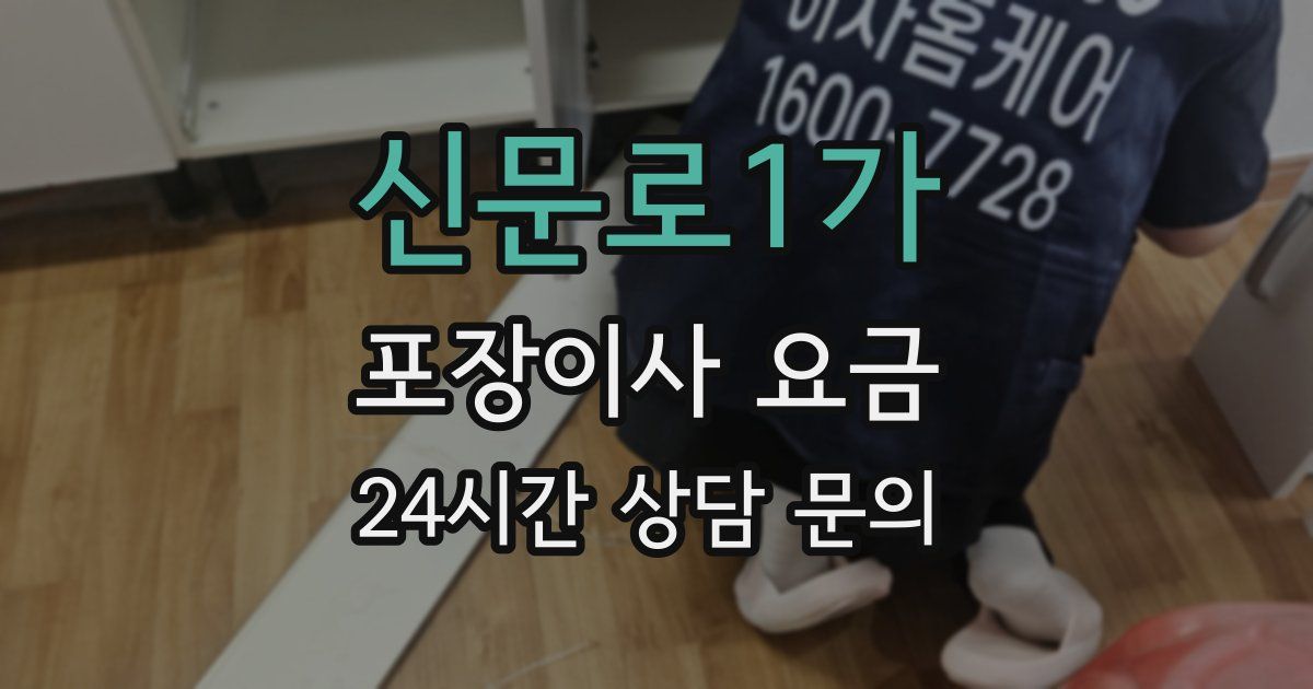 신문로1가 포장이사 요금