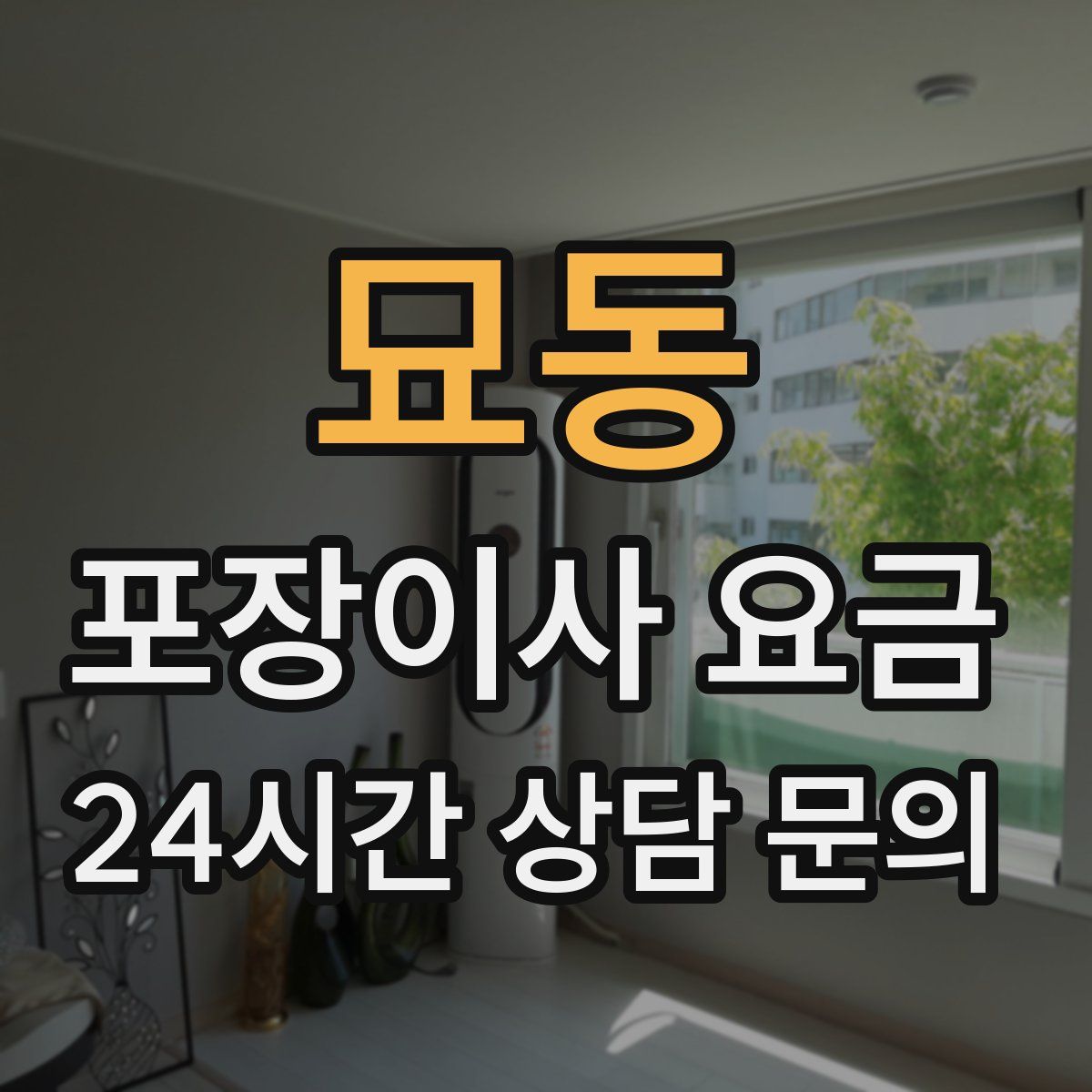묘동 포장이사 요금
