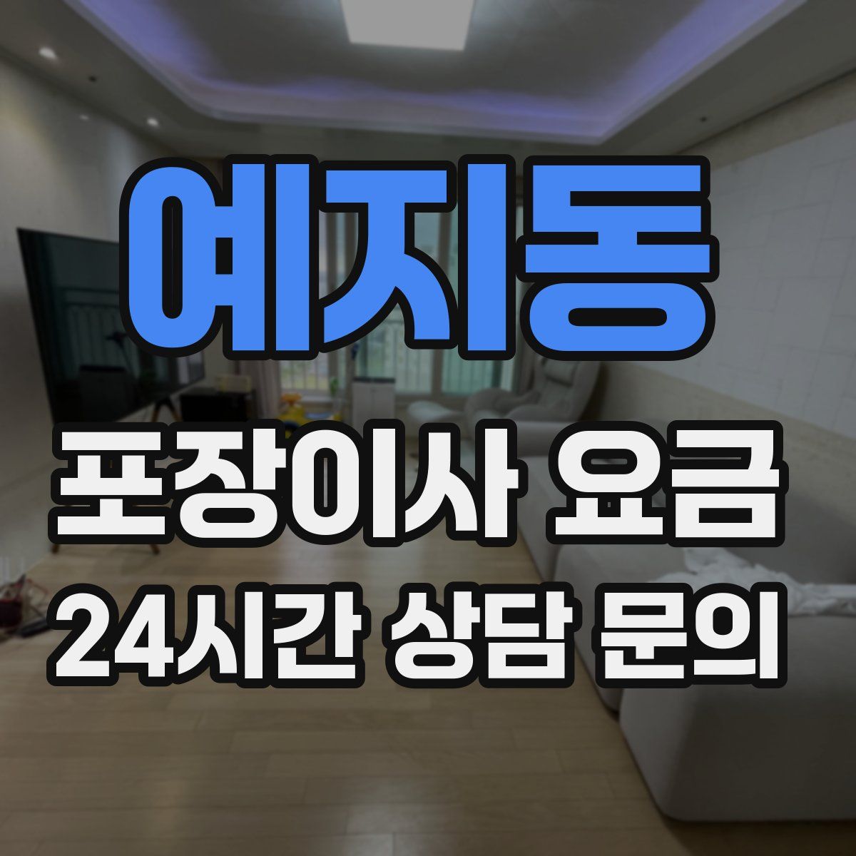 예지동 포장이사 요금