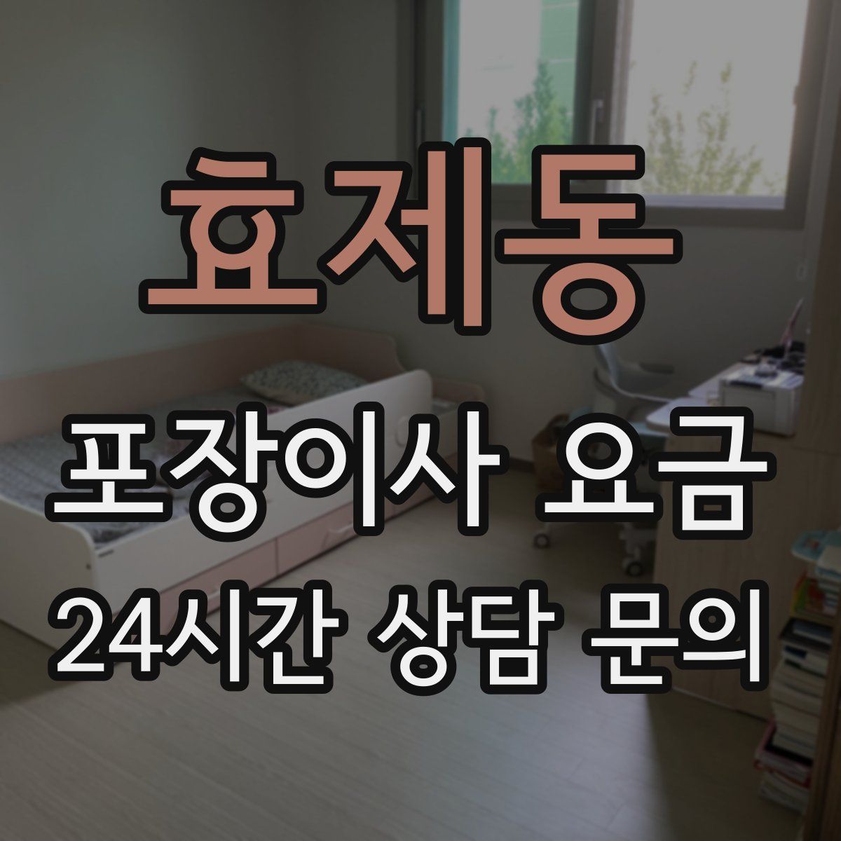 효제동 포장이사 요금