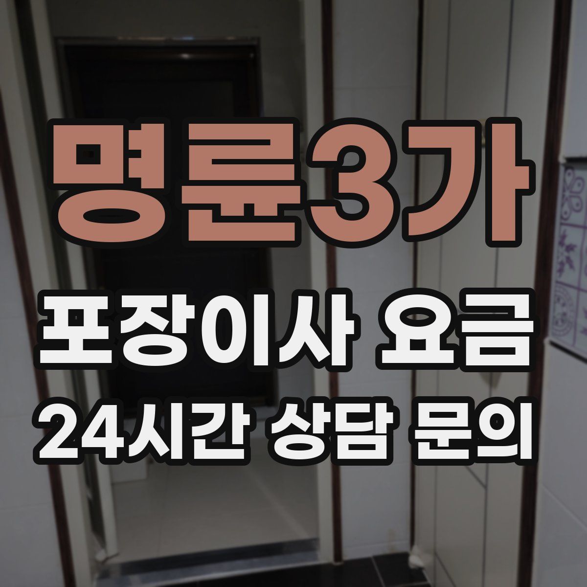 명륜3가 포장이사 요금