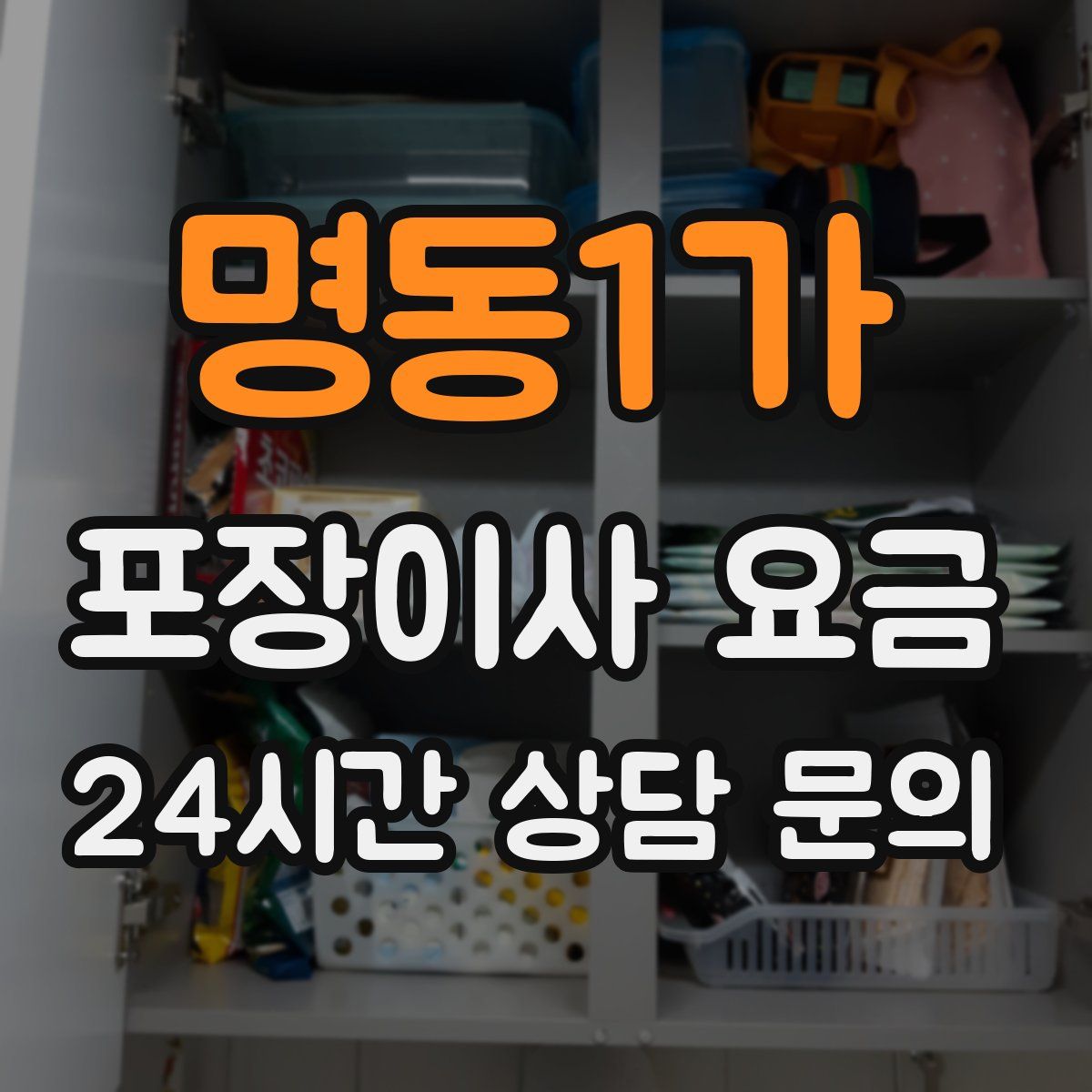 명동1가 포장이사 요금