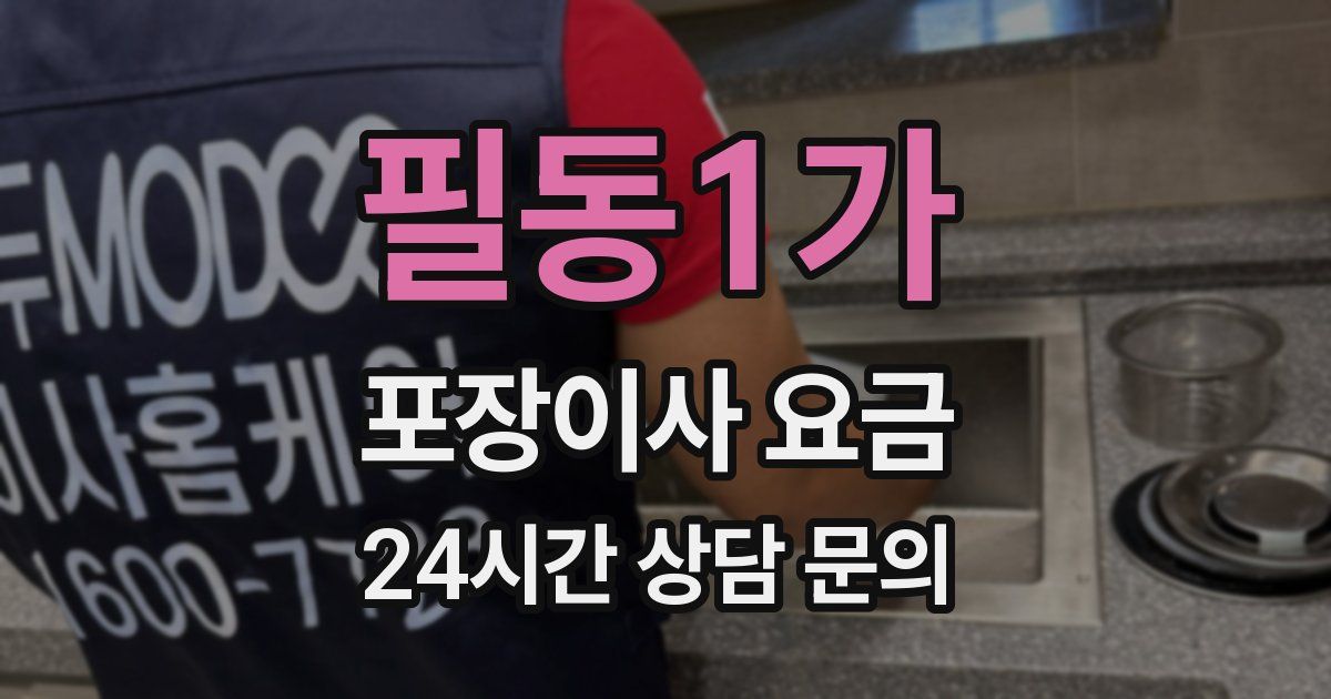 필동1가 포장이사 요금
