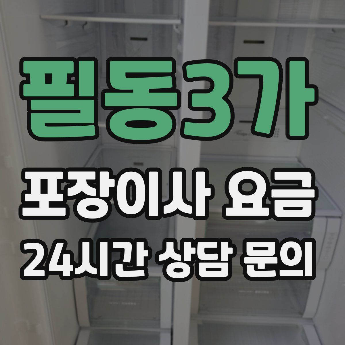 필동3가 포장이사 요금
