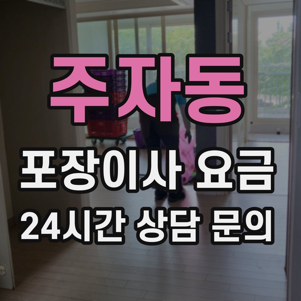주자동 포장이사 요금