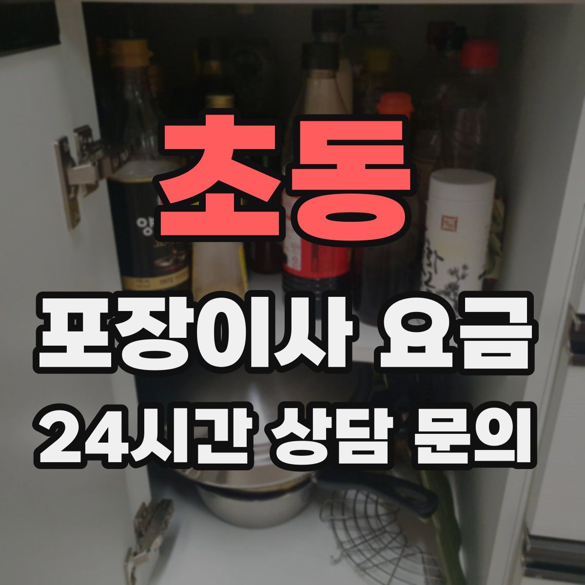 초동 포장이사 요금
