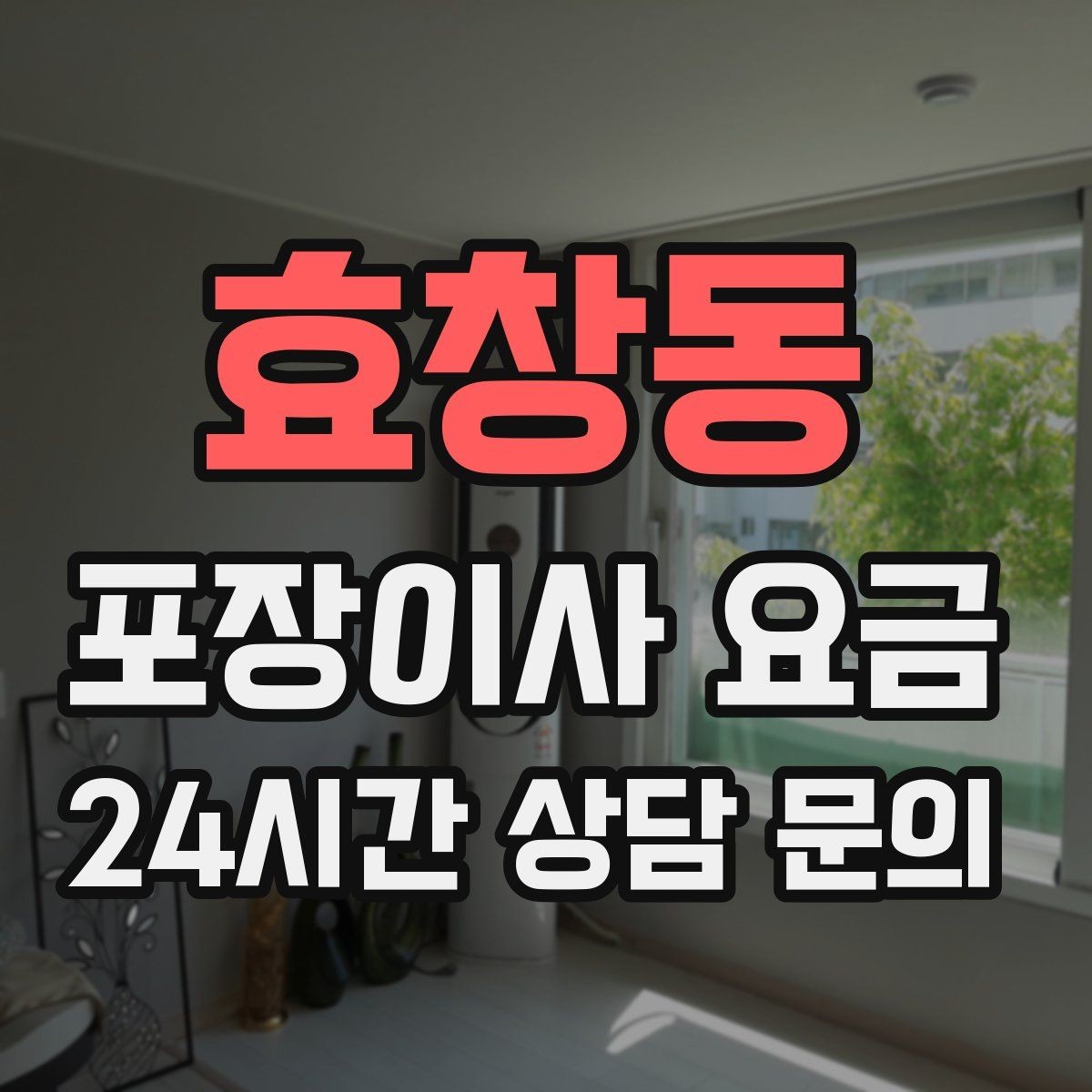 효창동 포장이사 요금 이사 전날 해야 할 일과 하지 말아야 할 일