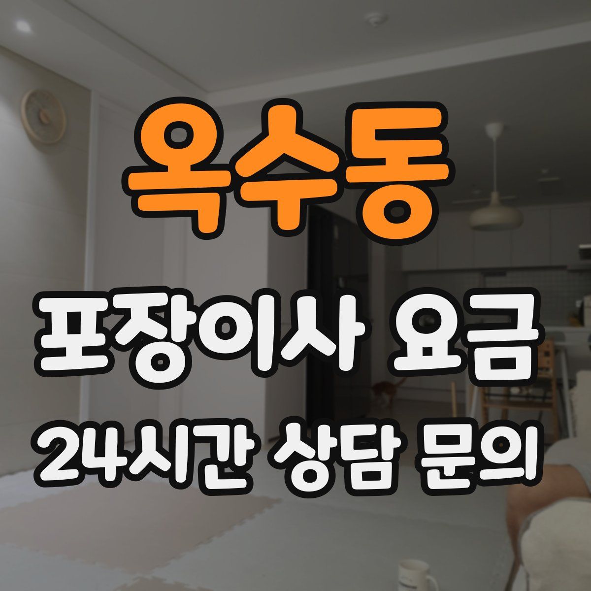 옥수동 포장이사 요금