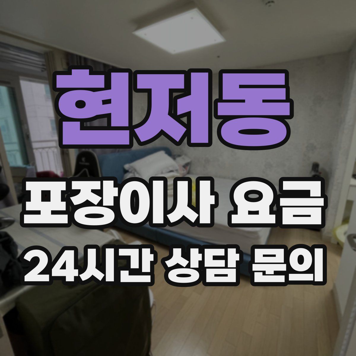 현저동 포장이사 요금