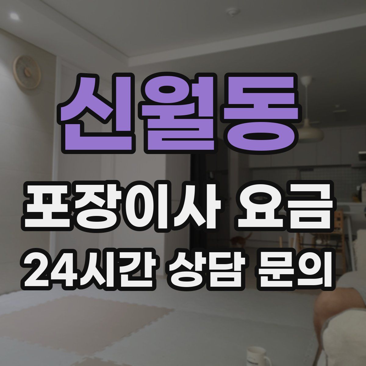 신월동 포장이사 요금