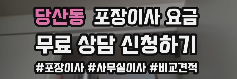 당산동 포장이사 요금