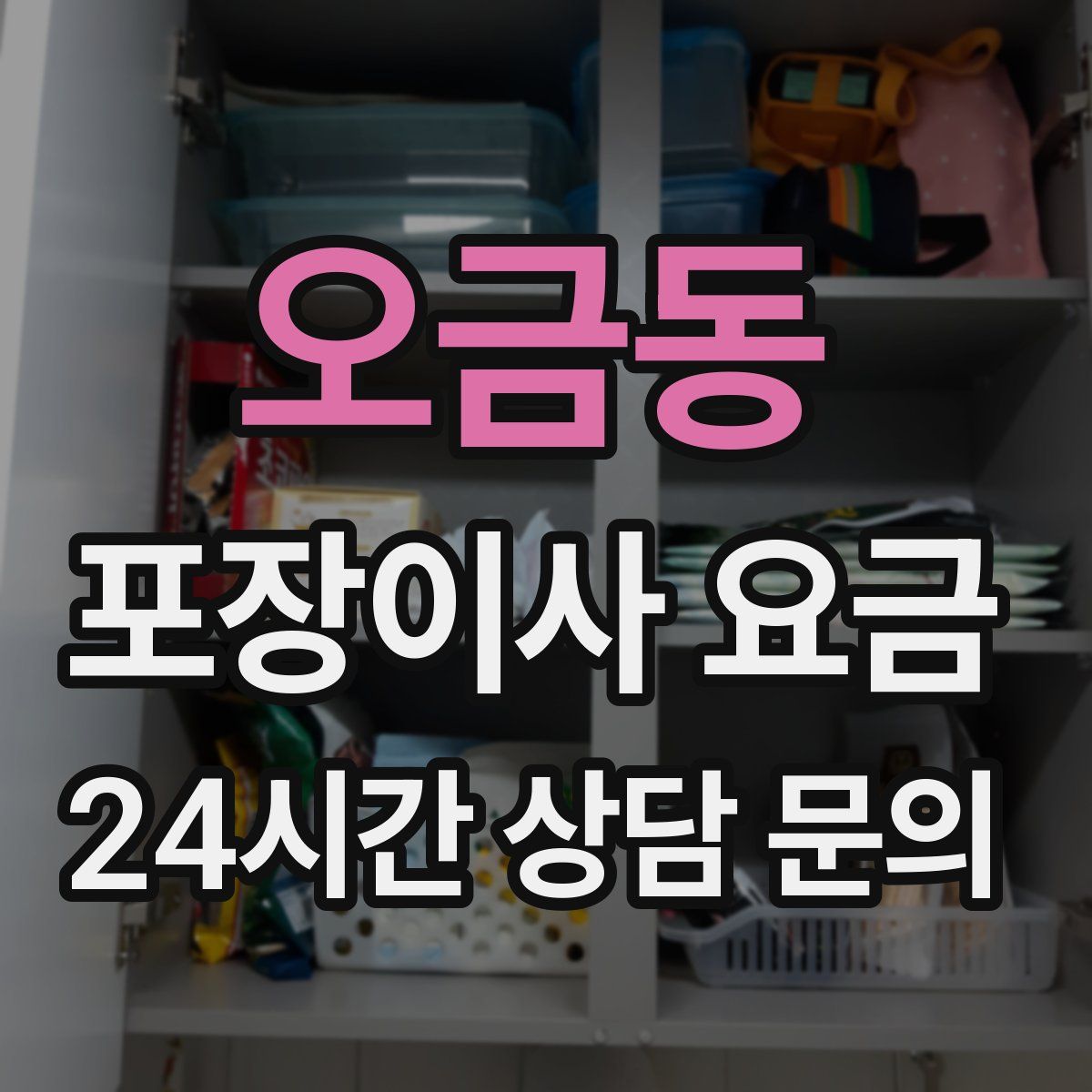 오금동 포장이사 요금