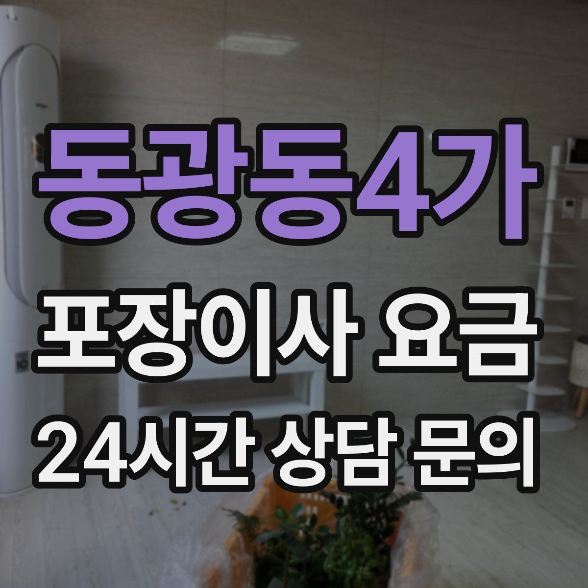 동광동4가 포장이사 요금