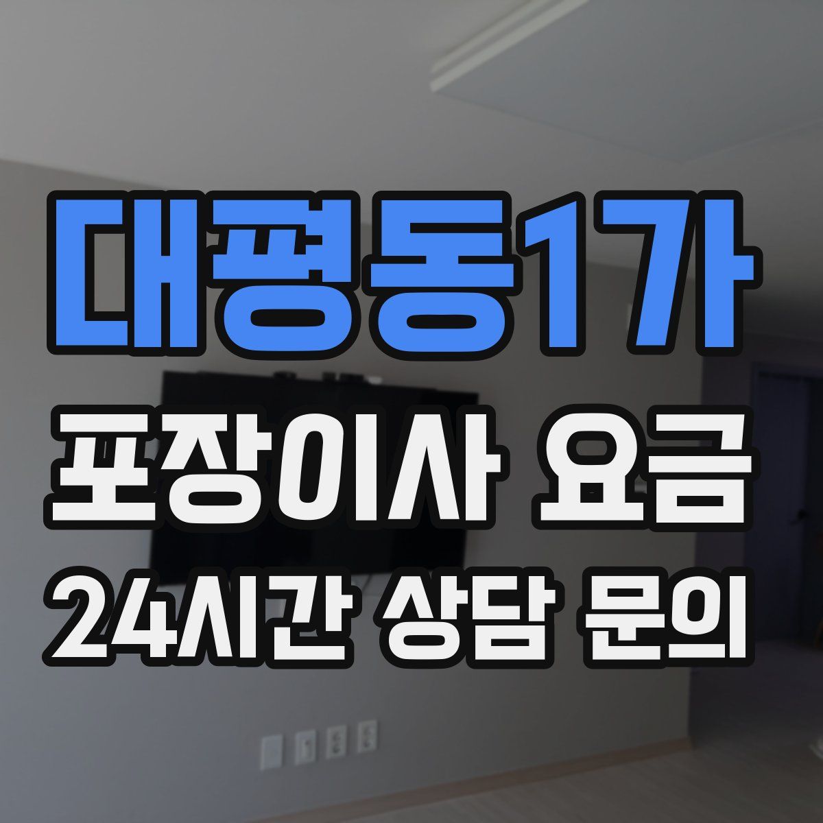 대평동1가 포장이사 요금