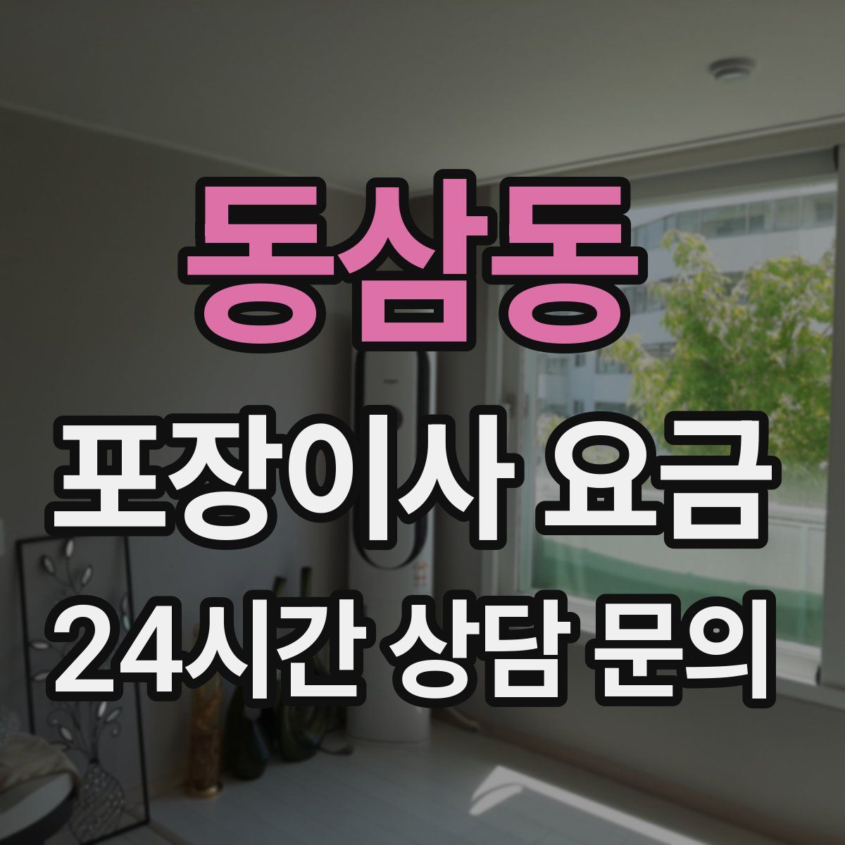 동삼동 포장이사 요금