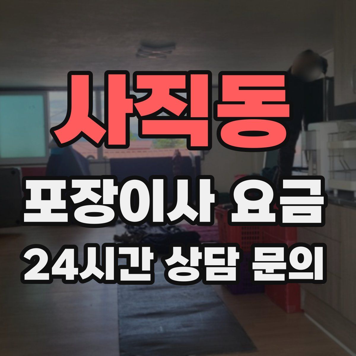 사직동 포장이사 요금
