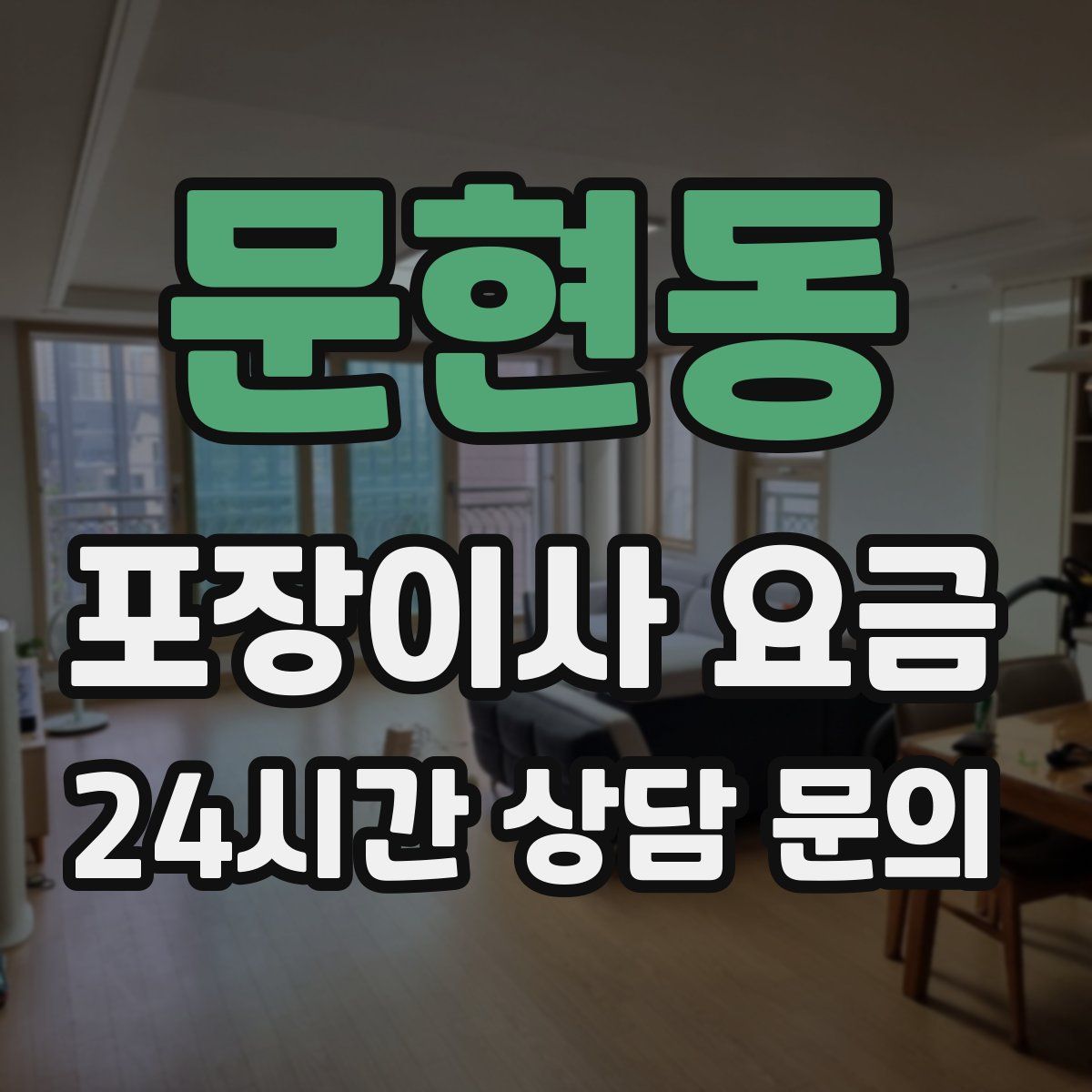 문현동 포장이사 요금