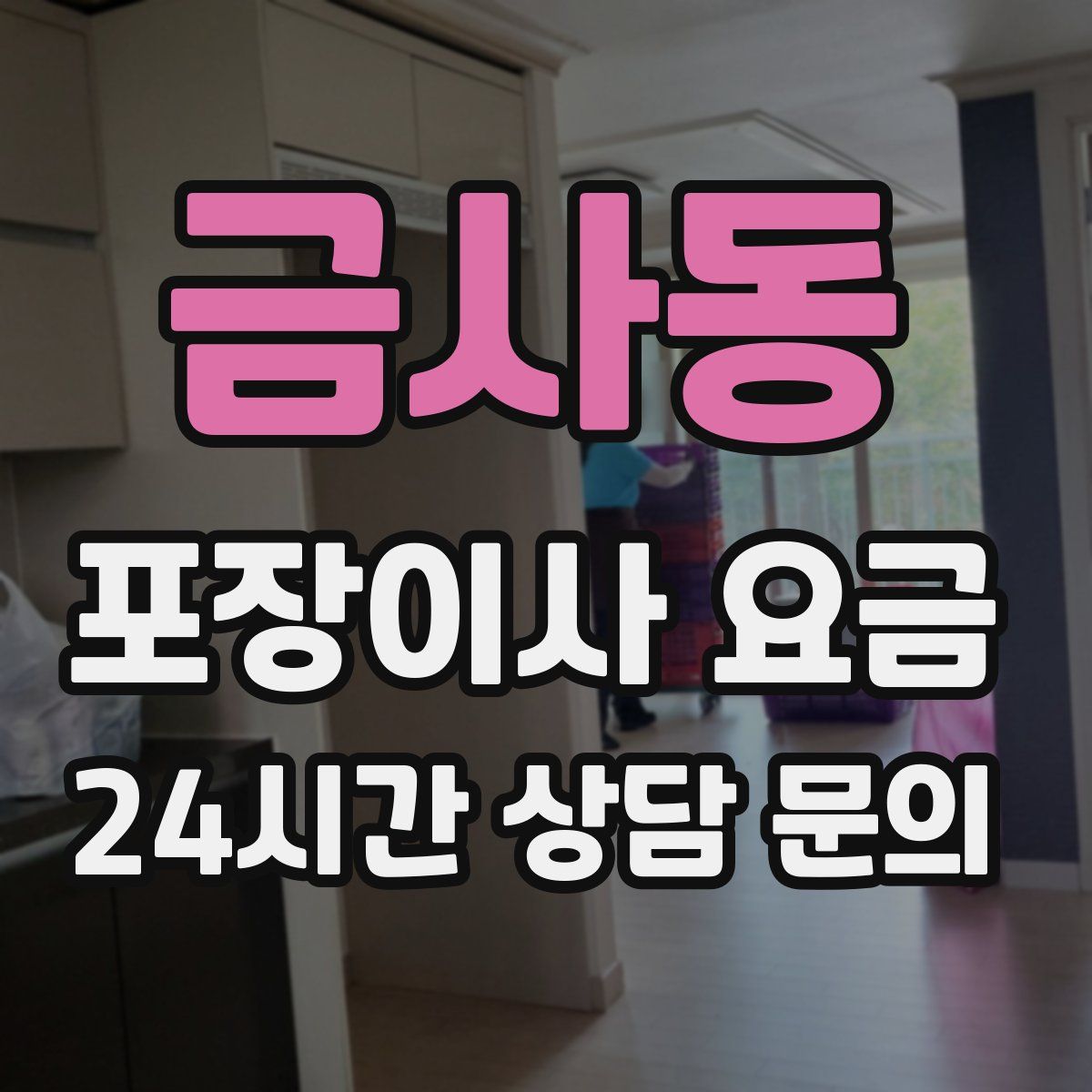 금사동 포장이사 요금