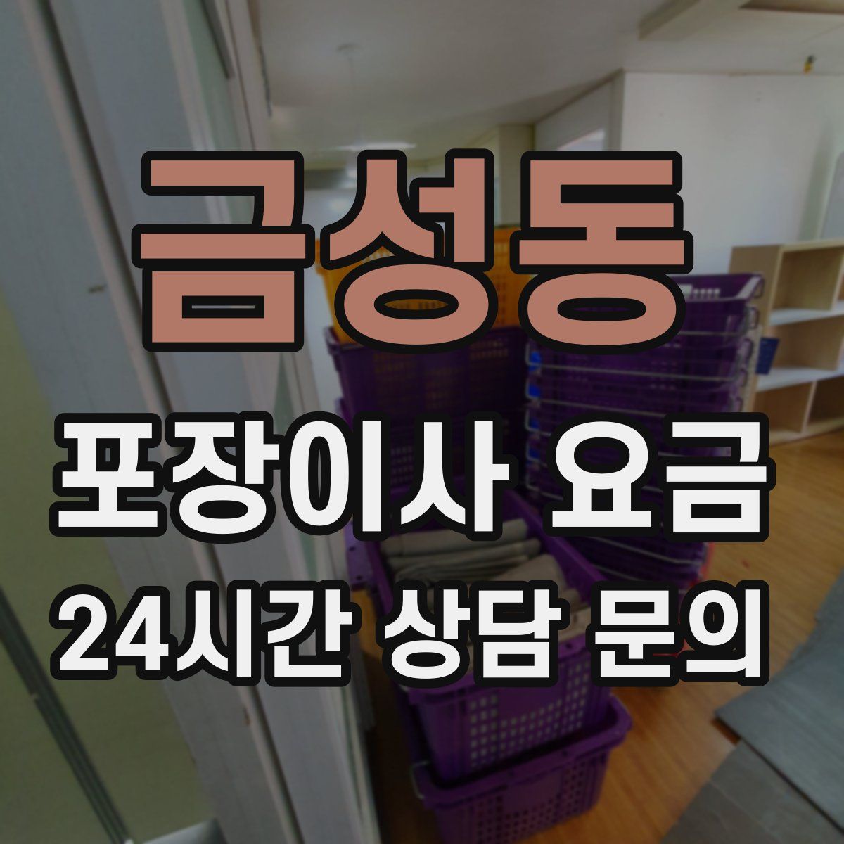 금성동 포장이사 요금