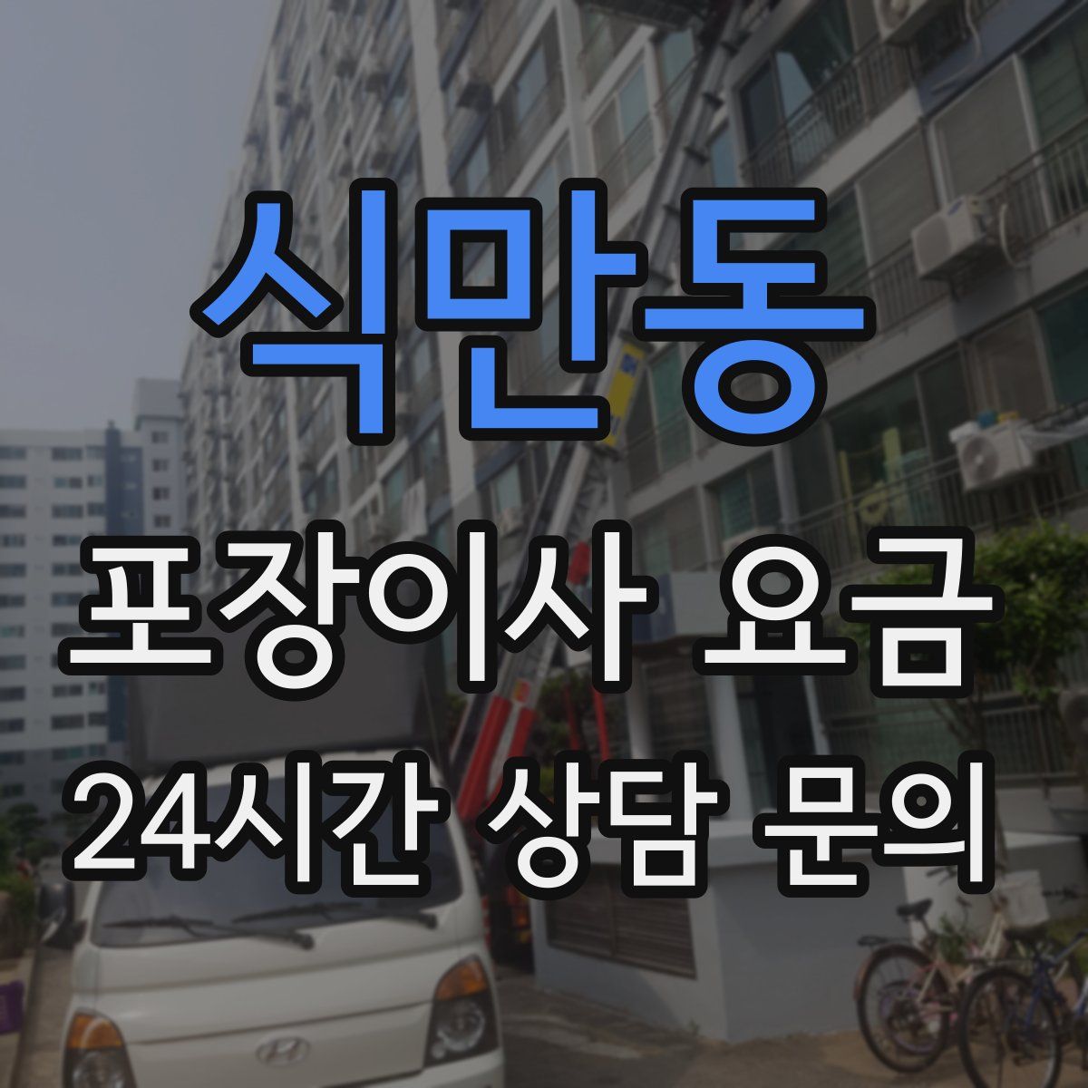 식만동 포장이사 요금