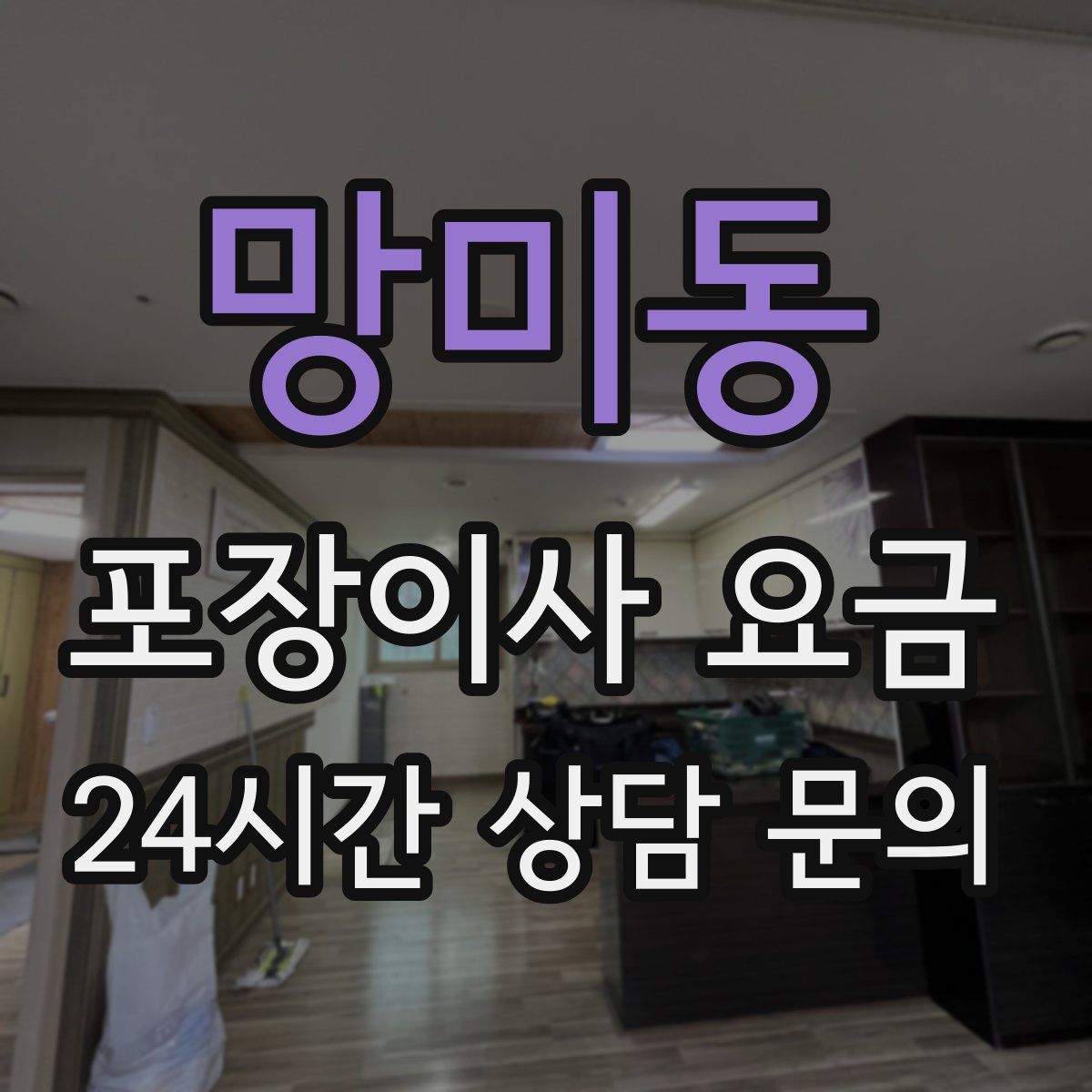 망미동 포장이사 요금