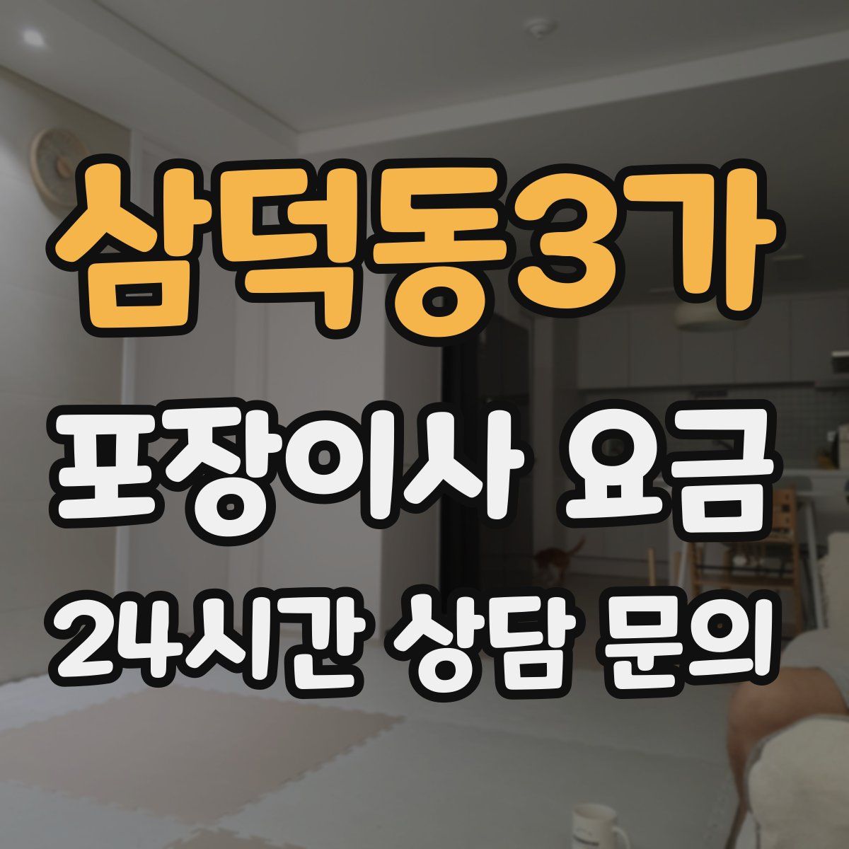삼덕동3가 포장이사 요금
