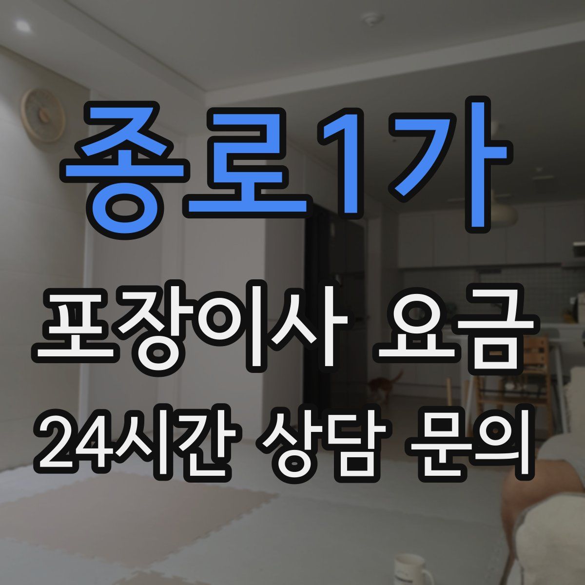 종로1가 포장이사 요금