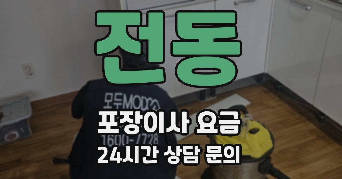 전동 포장이사 요금