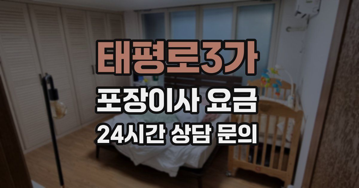 태평로3가 포장이사 요금
