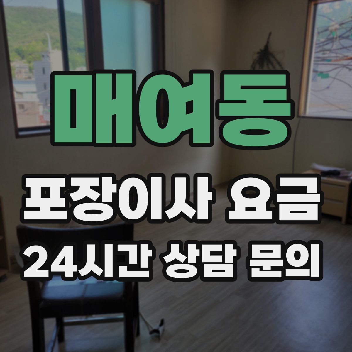 매여동 포장이사 요금