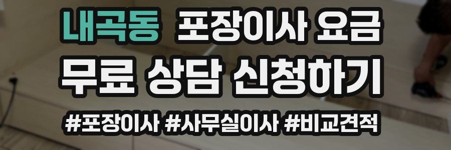 내곡동 포장이사 요금
