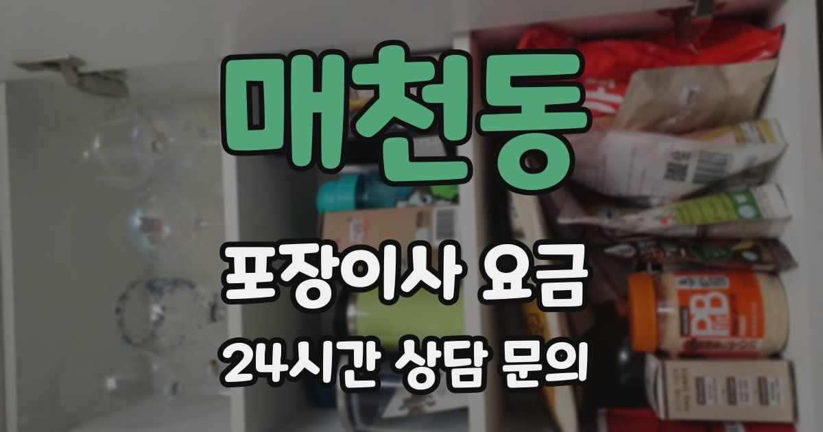 매천동 포장이사 요금