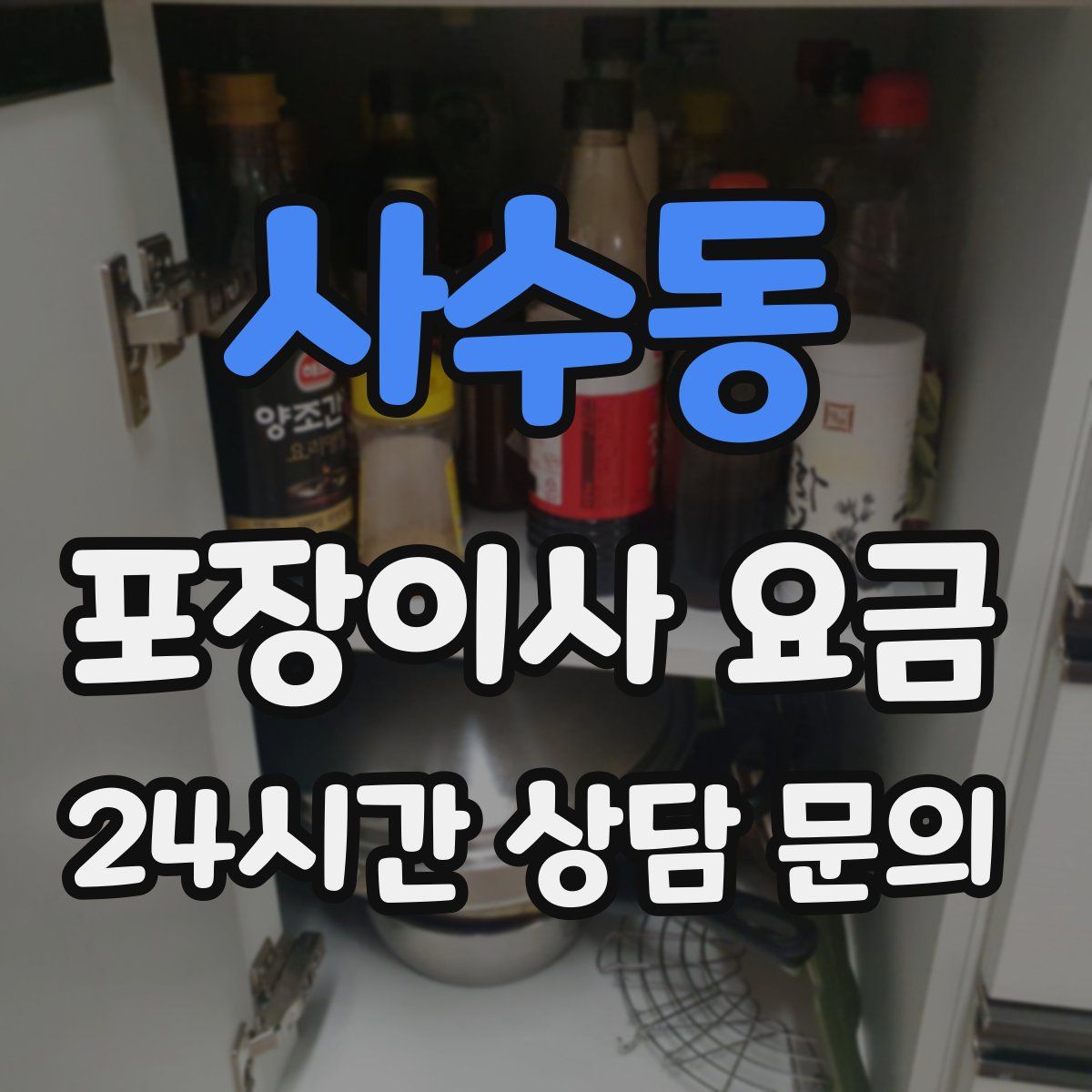 사수동 포장이사 요금