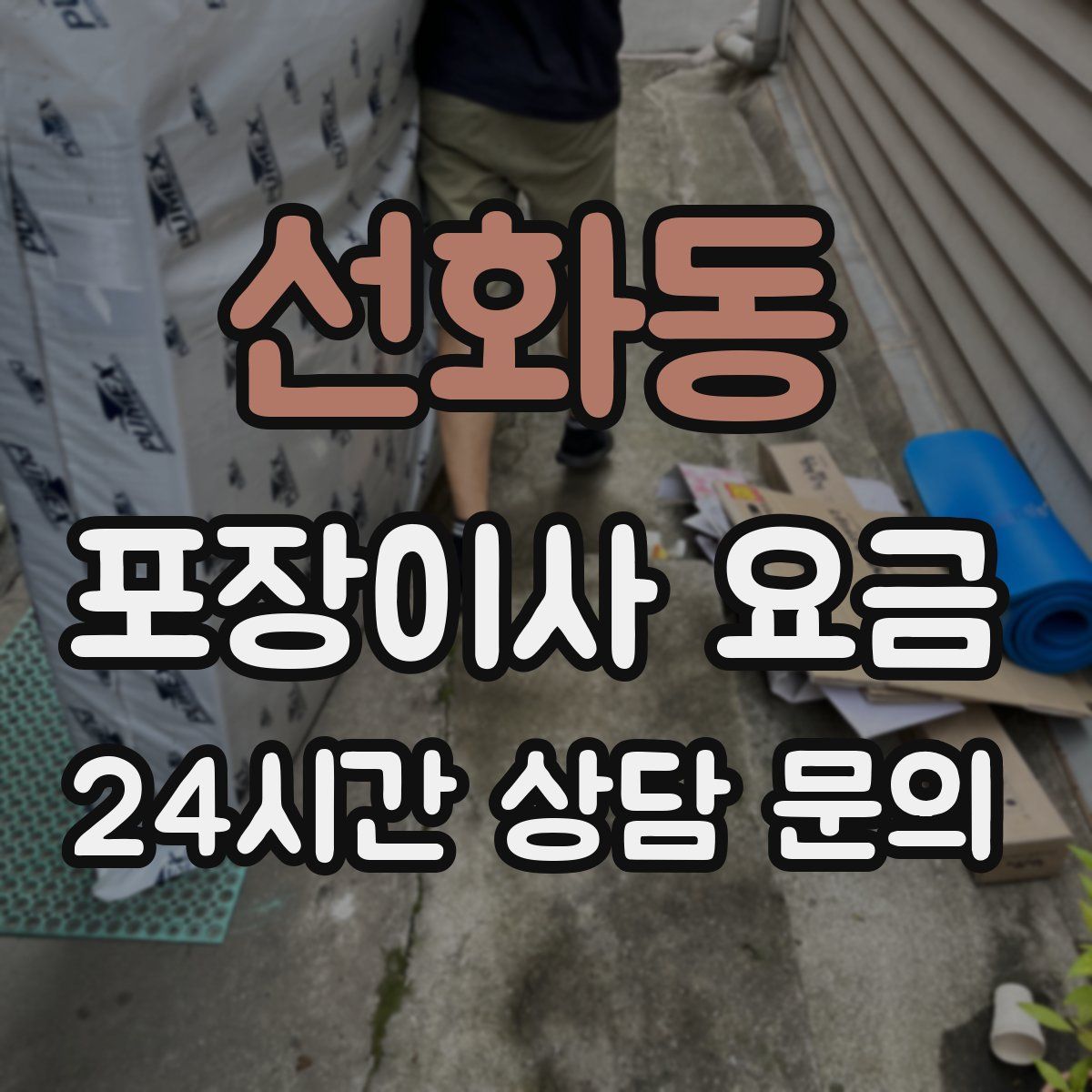 선화동 포장이사 요금