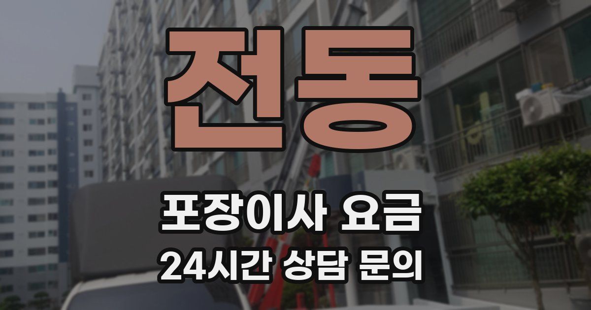 전동 포장이사 요금