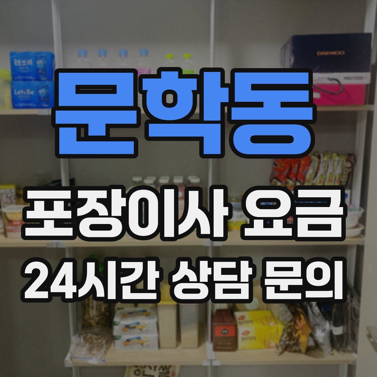 문학동 포장이사 요금