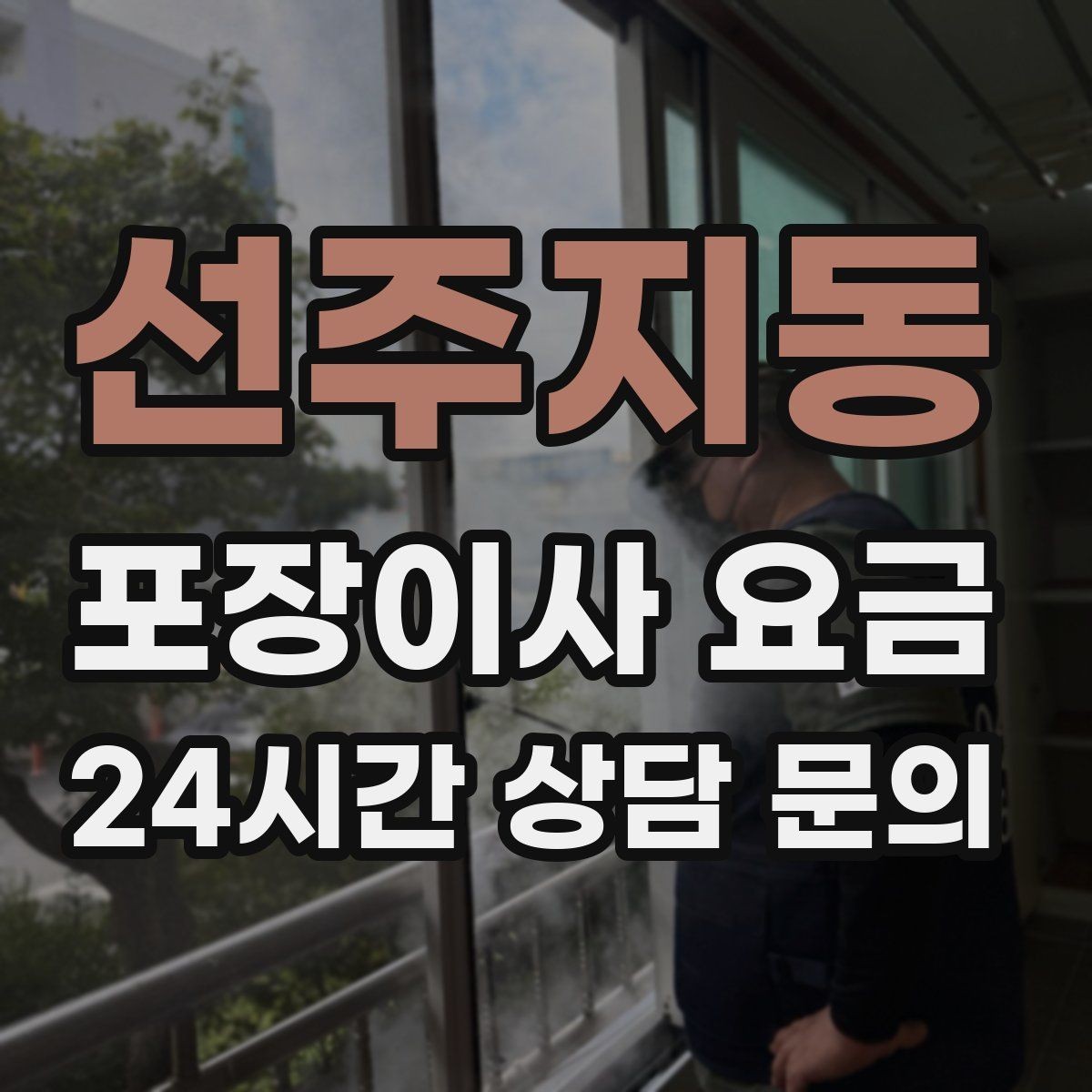 선주지동 포장이사 요금 단독주택 이사에서 야외 동선이 변수인 이유