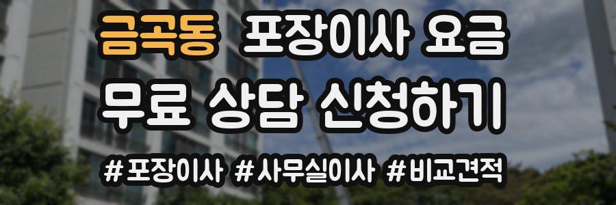 금곡동 포장이사 요금