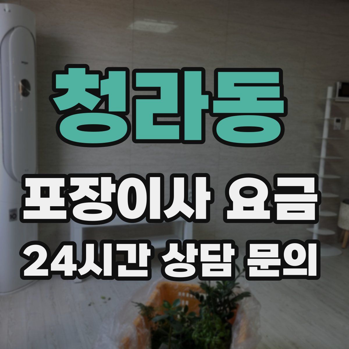 청라동 포장이사 요금