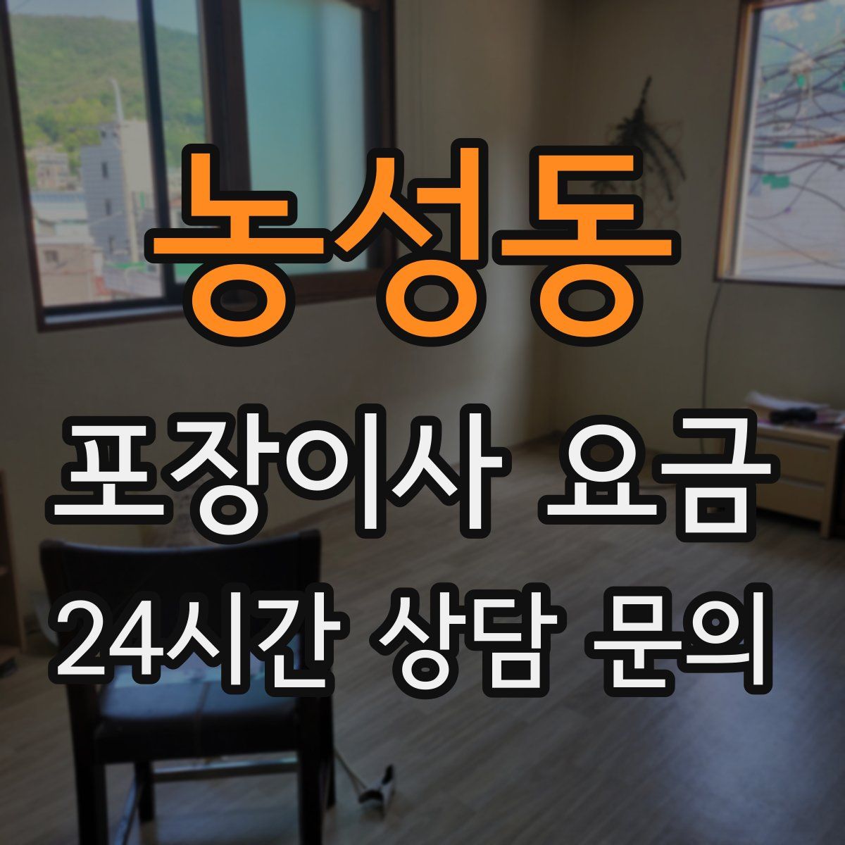 농성동 포장이사 요금