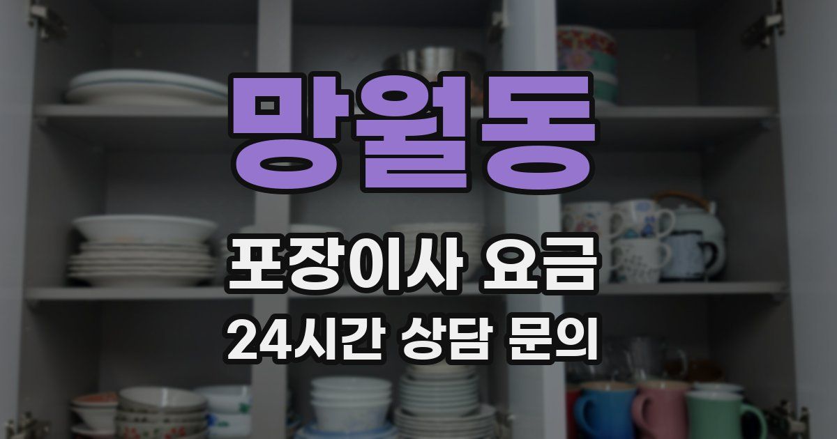 망월동 포장이사 요금