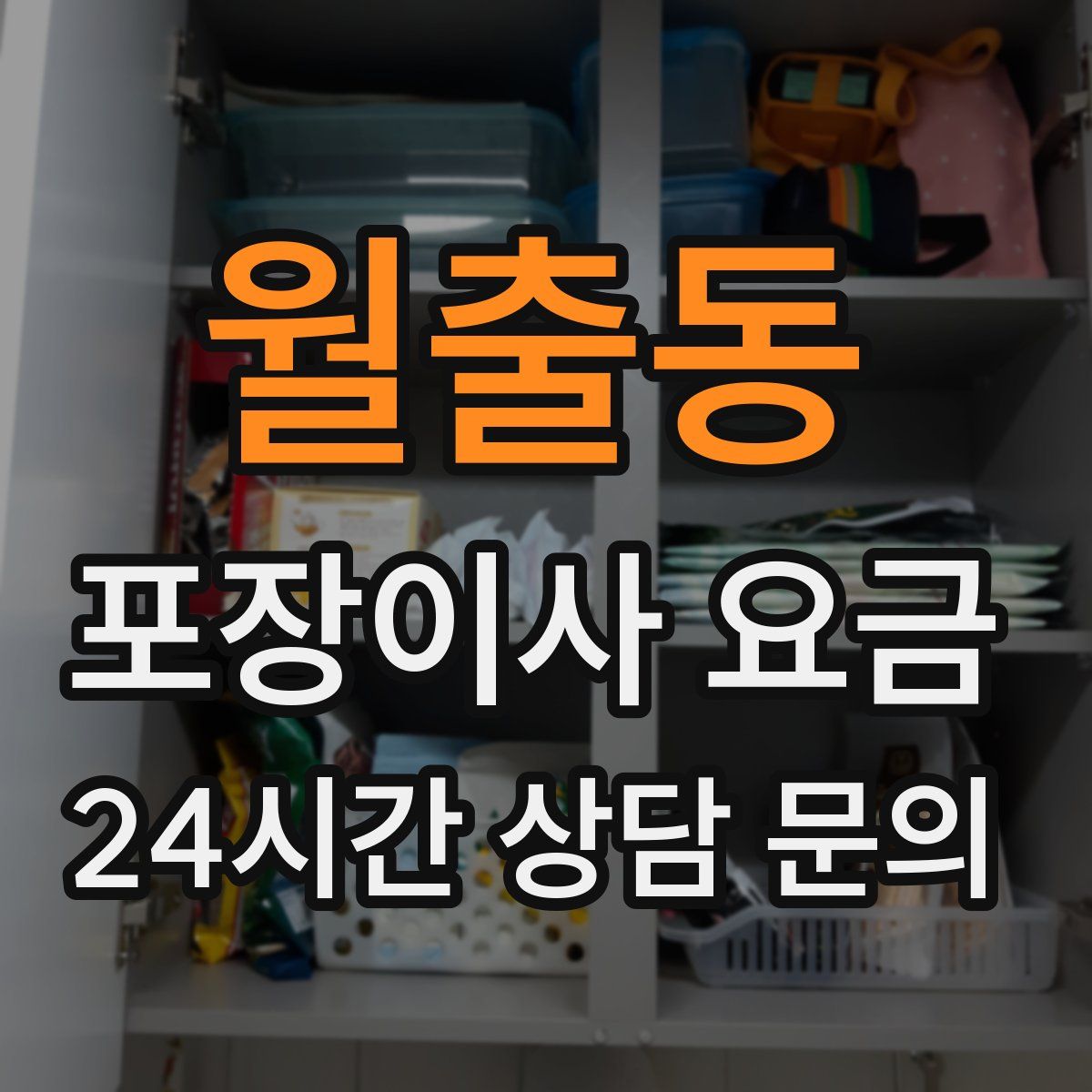 월출동 포장이사 요금