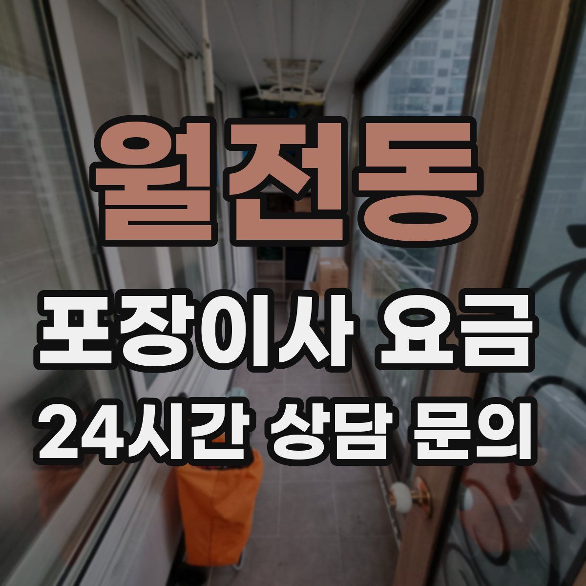 월전동 포장이사 요금