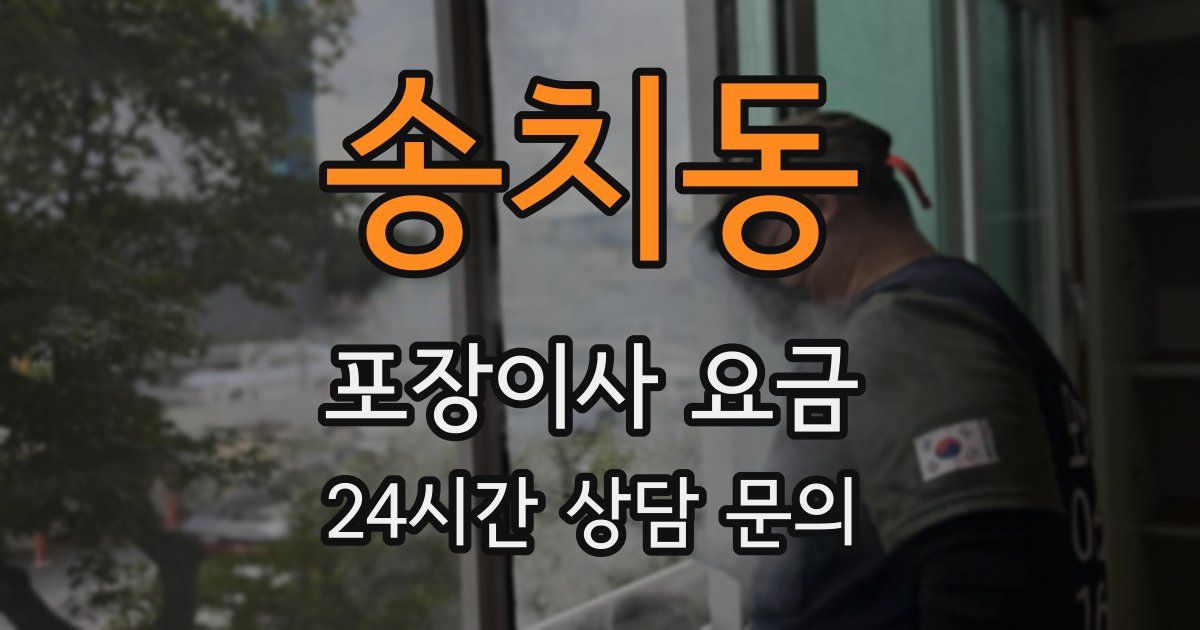 송치동 포장이사 요금