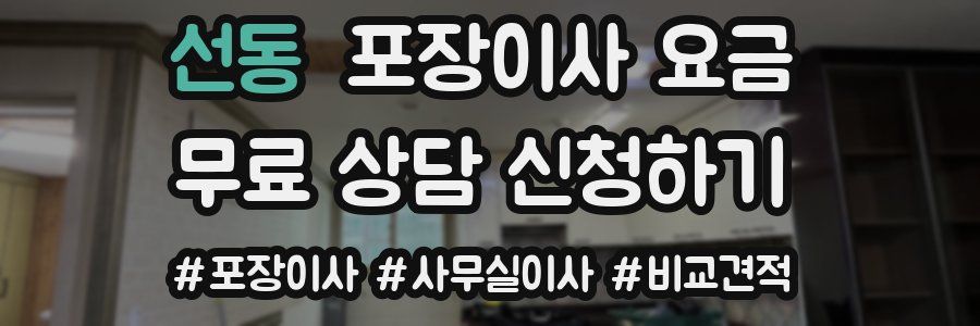 선동 포장이사 요금