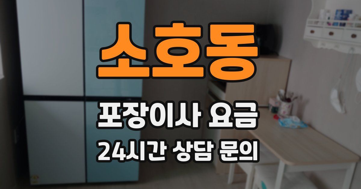 소호동 포장이사 요금